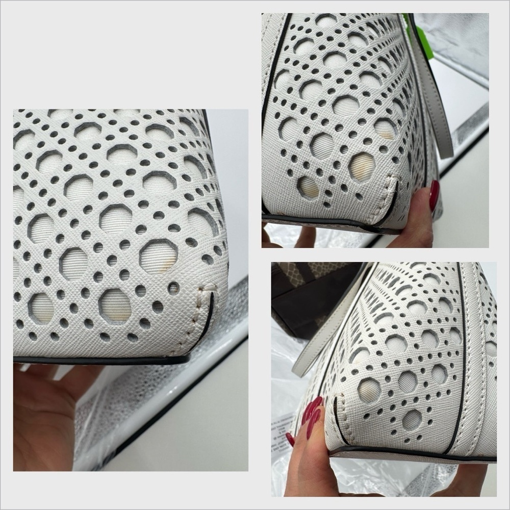 Kate Spade White Perforated Leather Newbury
Lane Top Handle Bag White - Picture 17 of 17